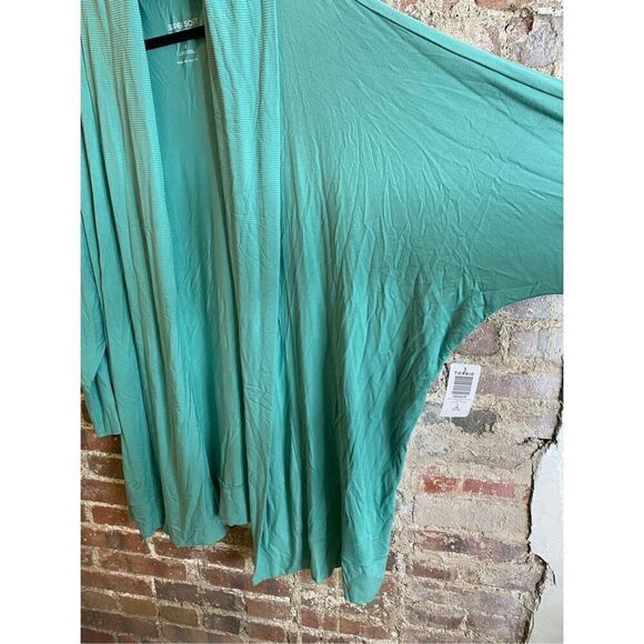 Torrid Super Soft Knit Cardigan Aqua Green Size 3X NWT - Picture 3 of 13